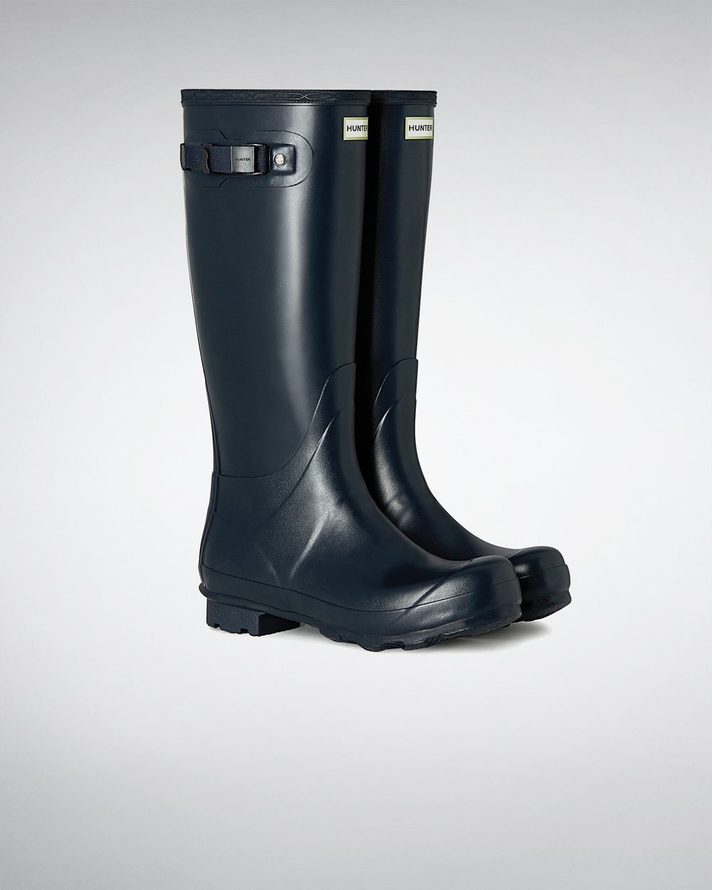 Mens Hunter Norris Field - Tall Rain Boots Navy - 5763-MPYEL